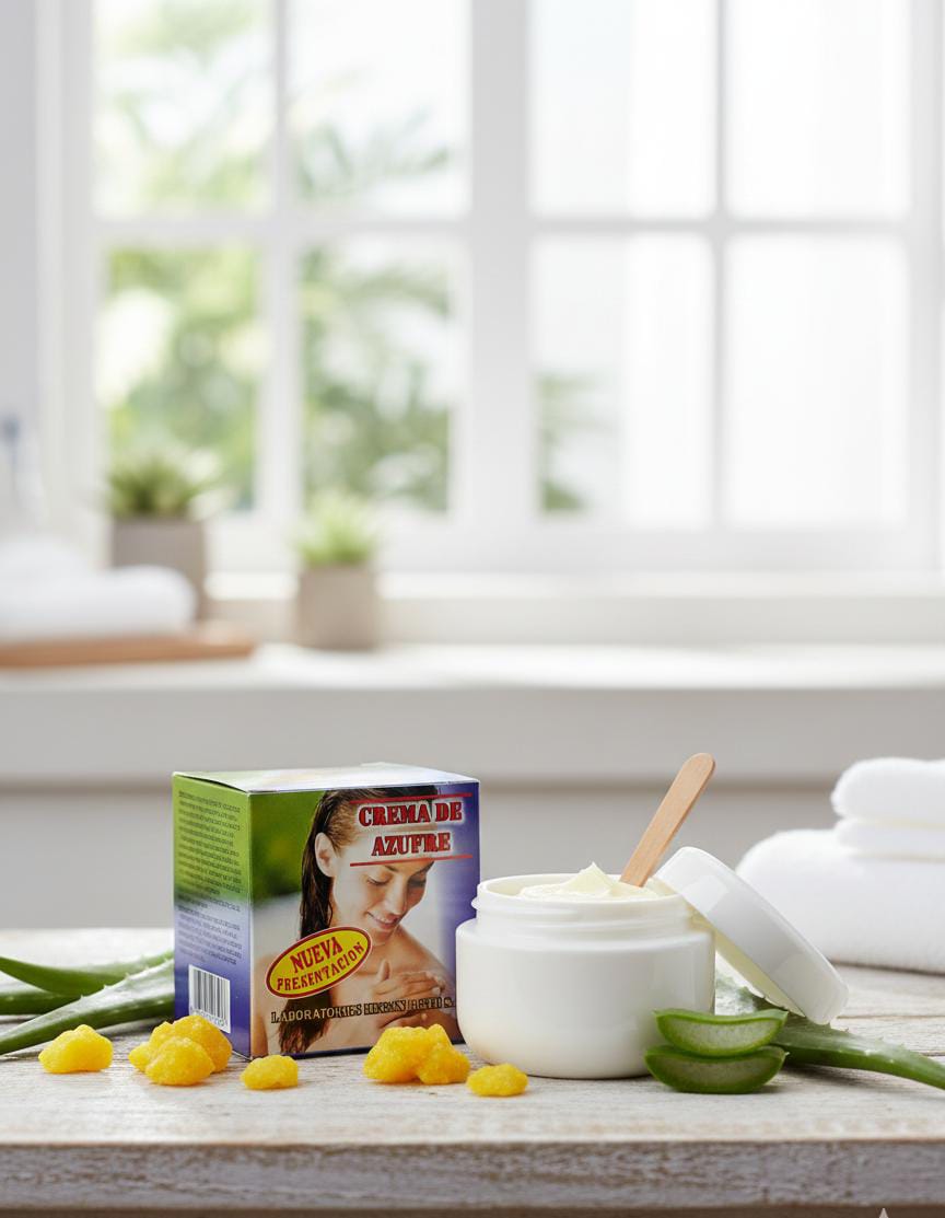CREMA DE AZUFRE CON PENICILINA.