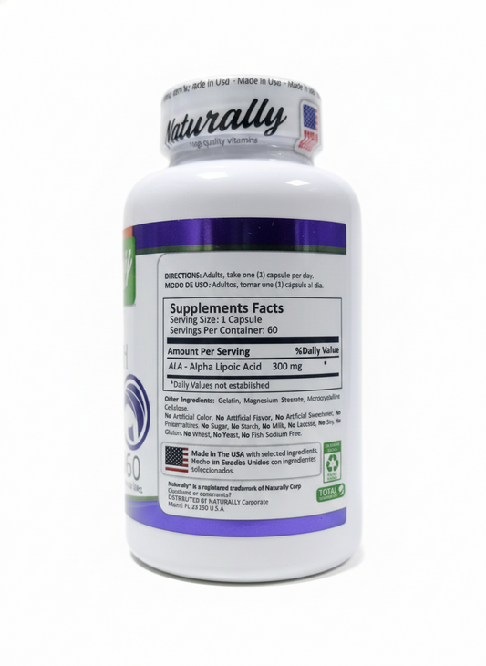 ALPHA LIPOIC ACID 300MG X 60CAPS