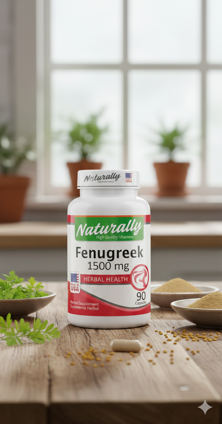FENUGREEK 1.500MG X 90CAPS.