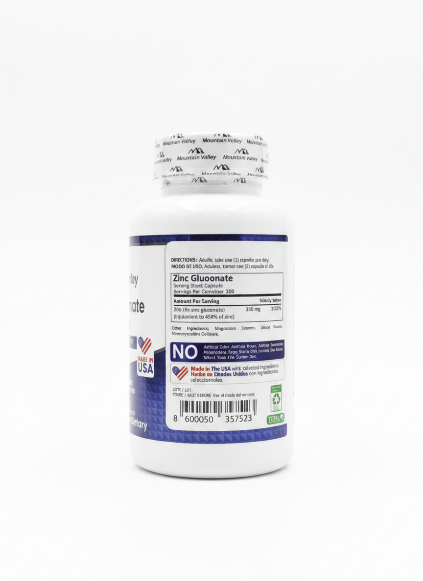 ZINC GLUCONATE 350MG X 100CAPS