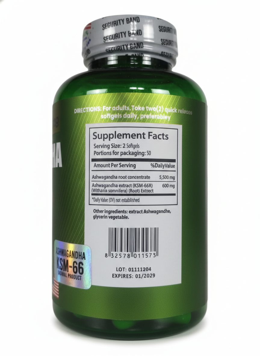 ASHWAGANDHA KSM-66 X 100