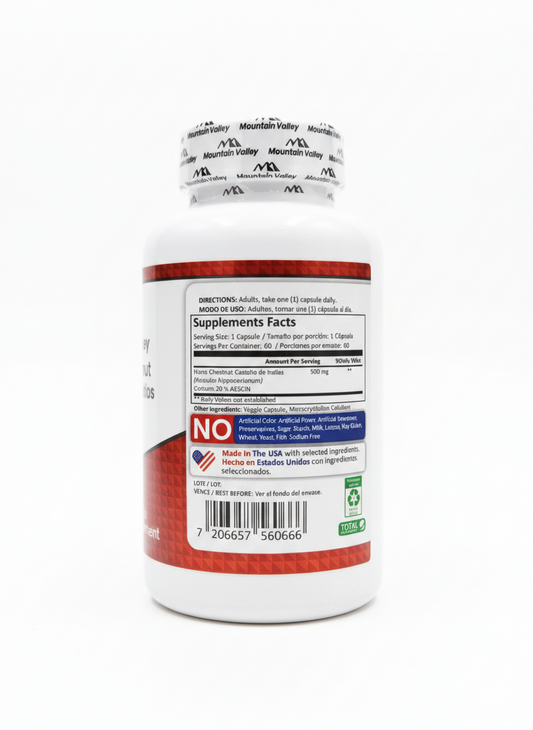 CASTAÑO DE INDIAS 500MG X 60CAPS