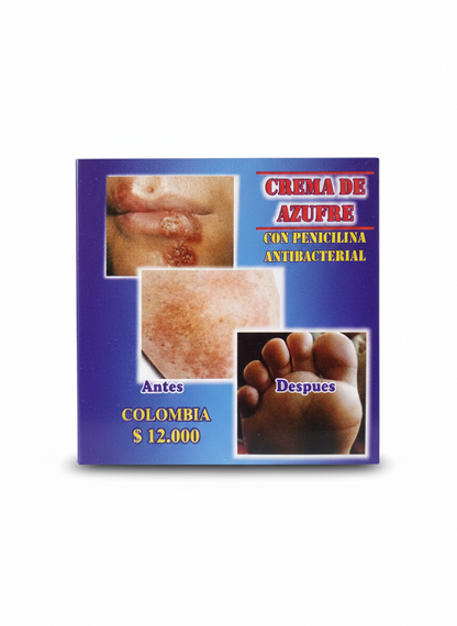 CREMA DE AZUFRE CON PENICILINA.