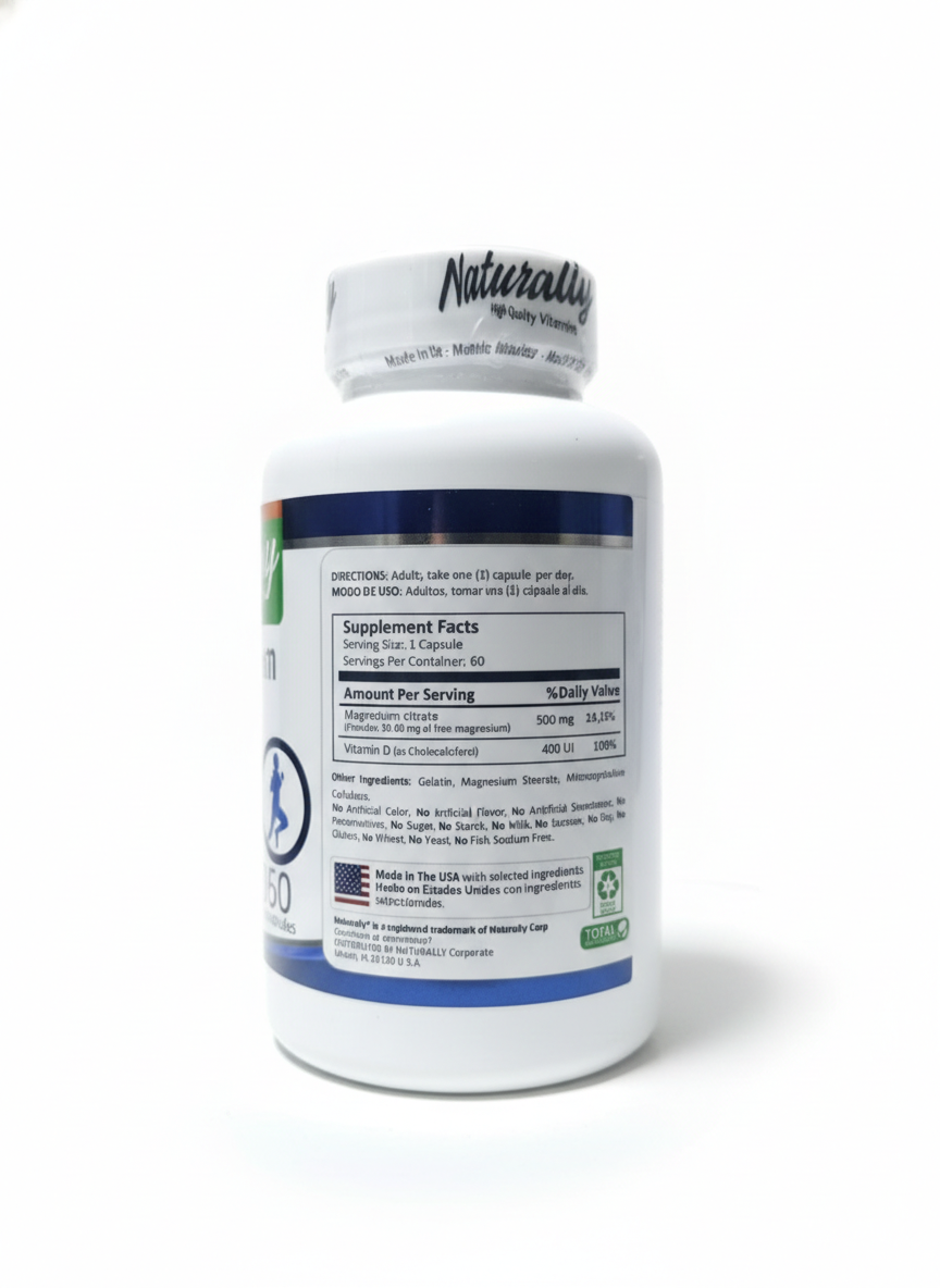 MAGNESIUM CITRATE 500MG X 60CAPS