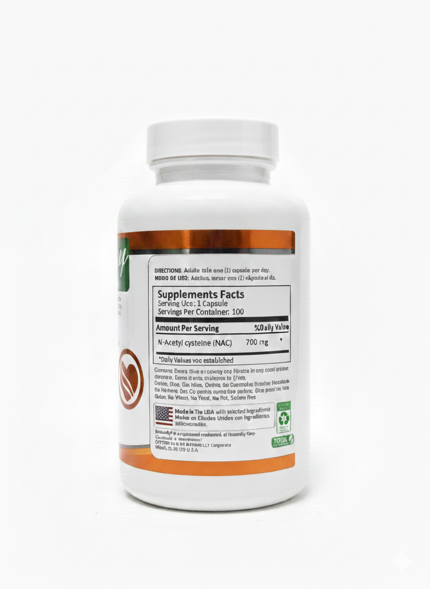 NAC ACETYL CISTEINE 700MG X 100CAP