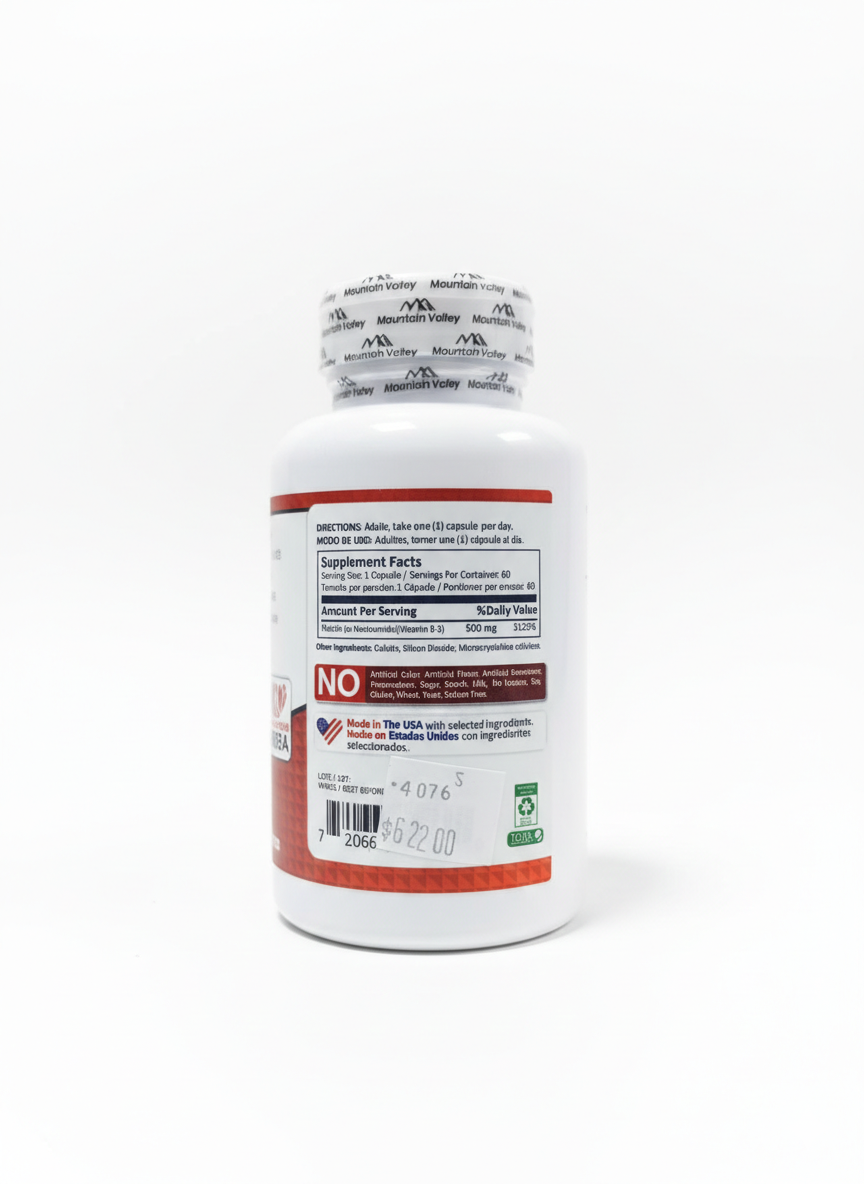 NIACINAMIDE VIT. B3 500MG X 60CAPS