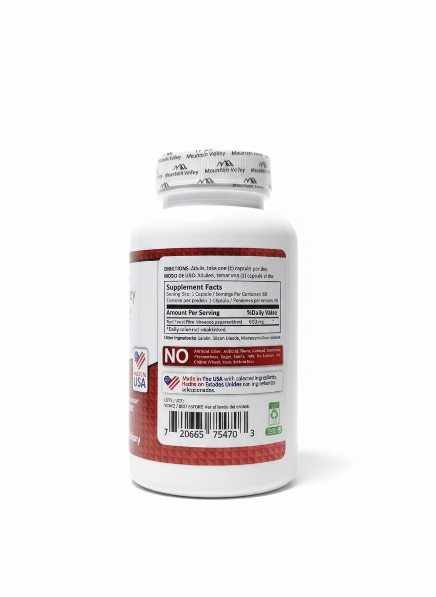 RED YEAST RICE 600MG X 60CAPS