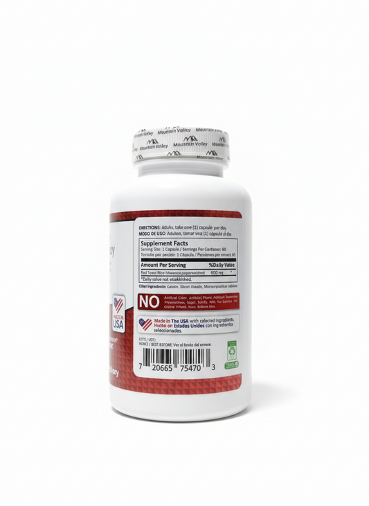 RED YEAST RICE 600MG X 60CAPS