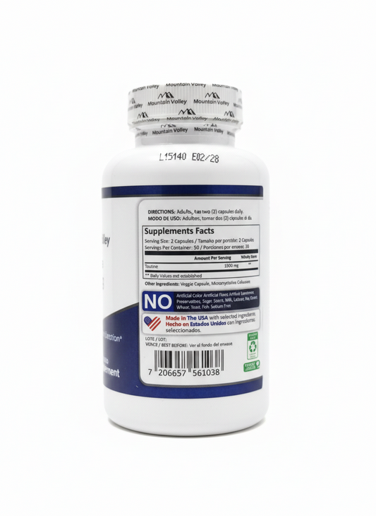 TAURINE 1.000MG X 100CAPS