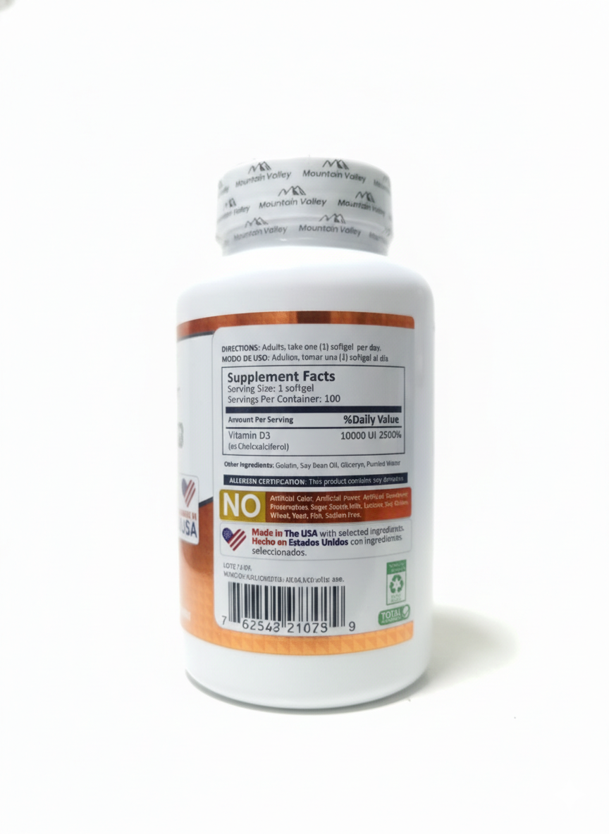 VITAMIN D3 10.000IU X 100SOFT