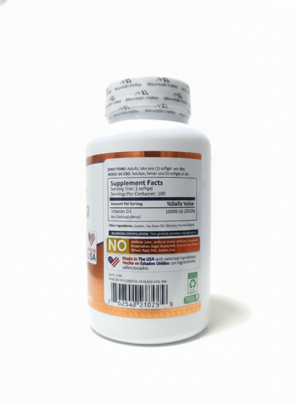 VITAMIN D3 10.000IU X 100SOFT